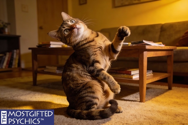 a pet cat acting strange, like it's possessed