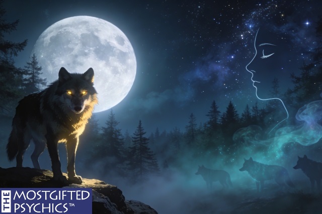 a woman who is asleep and seeing wolves