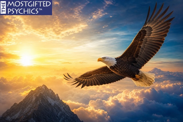 a magnificent eagle in the sky